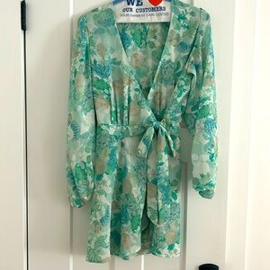 RESA floral wrap dress